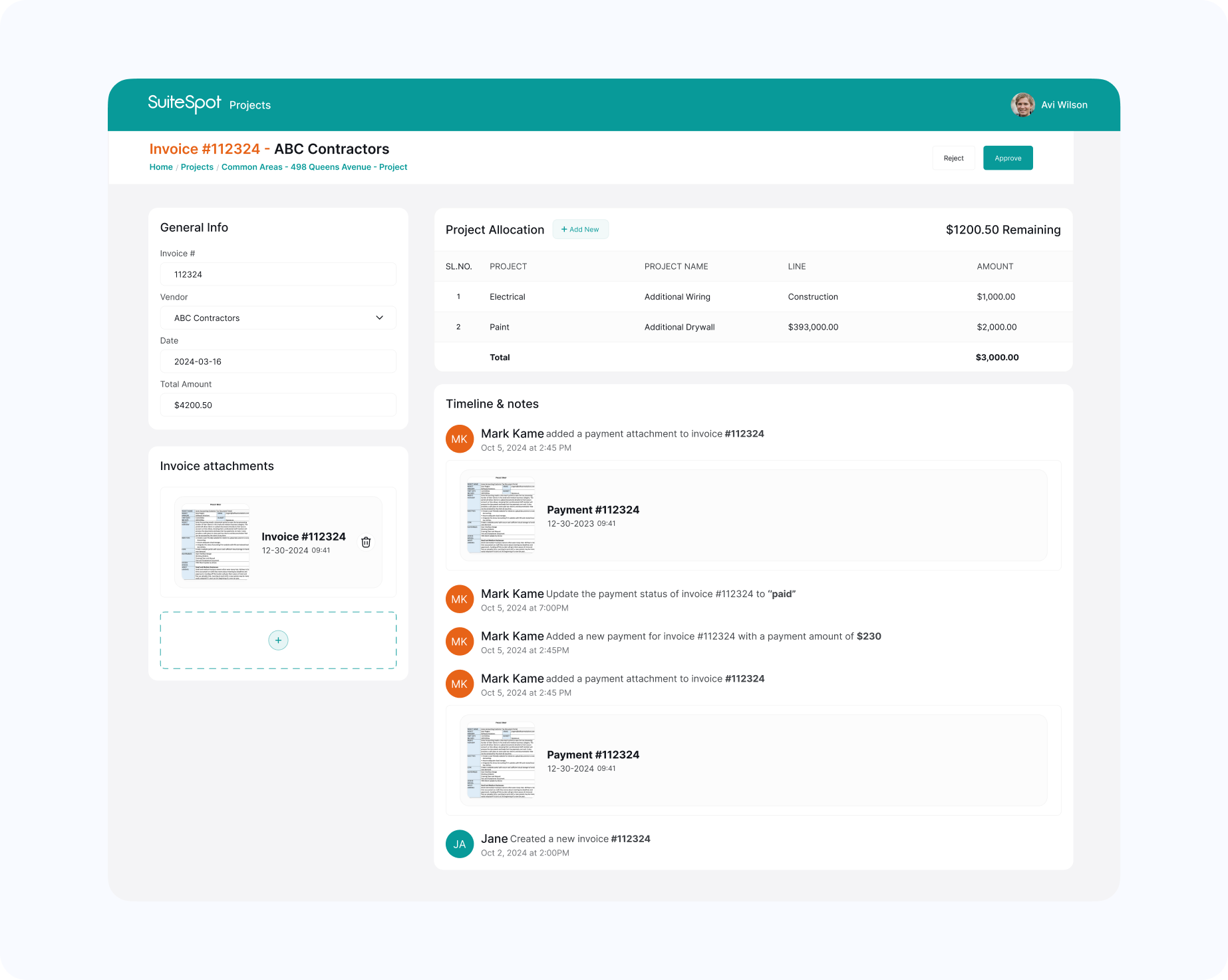 Capital - Invoice Management